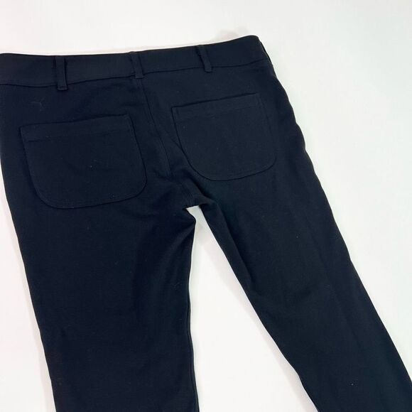 Vince Pants Womens 6 Career Pull On Black Ponte Straight Pockets - Picture 9 of 10